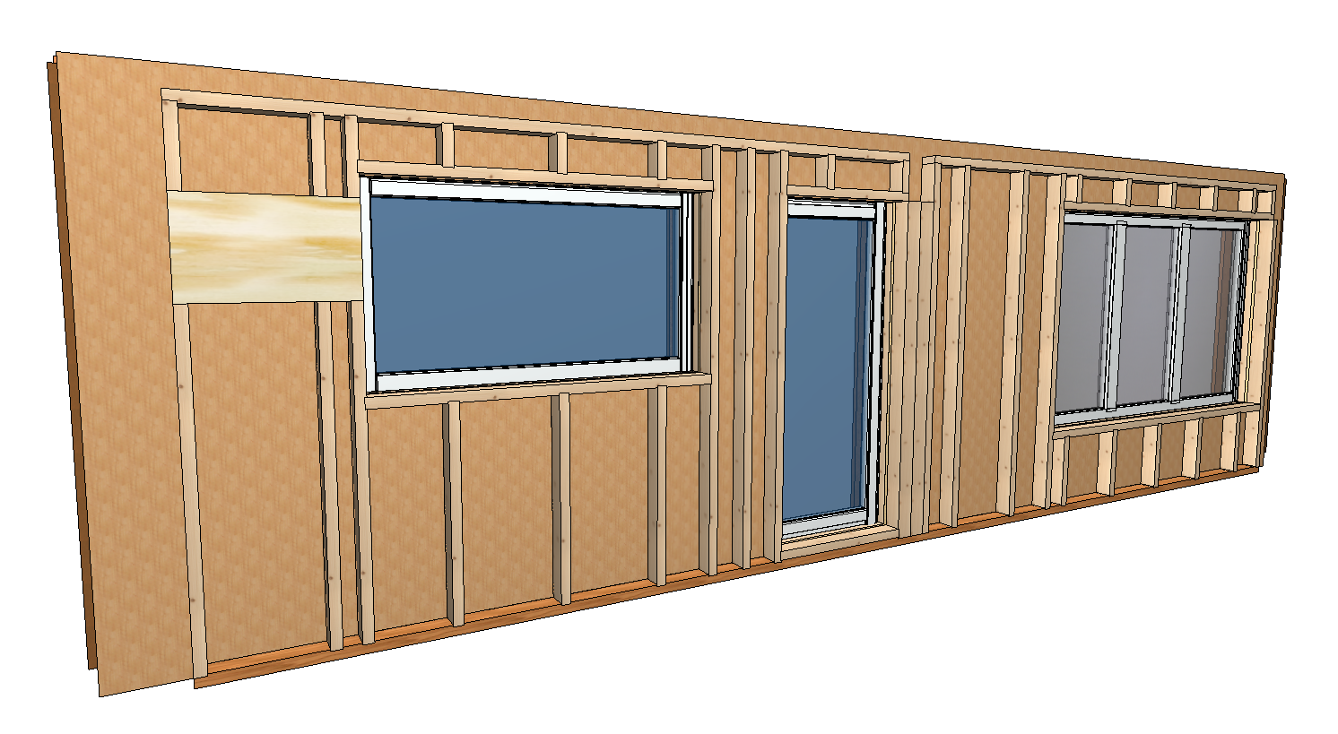 Określanie masy i środka ciężkości ściany