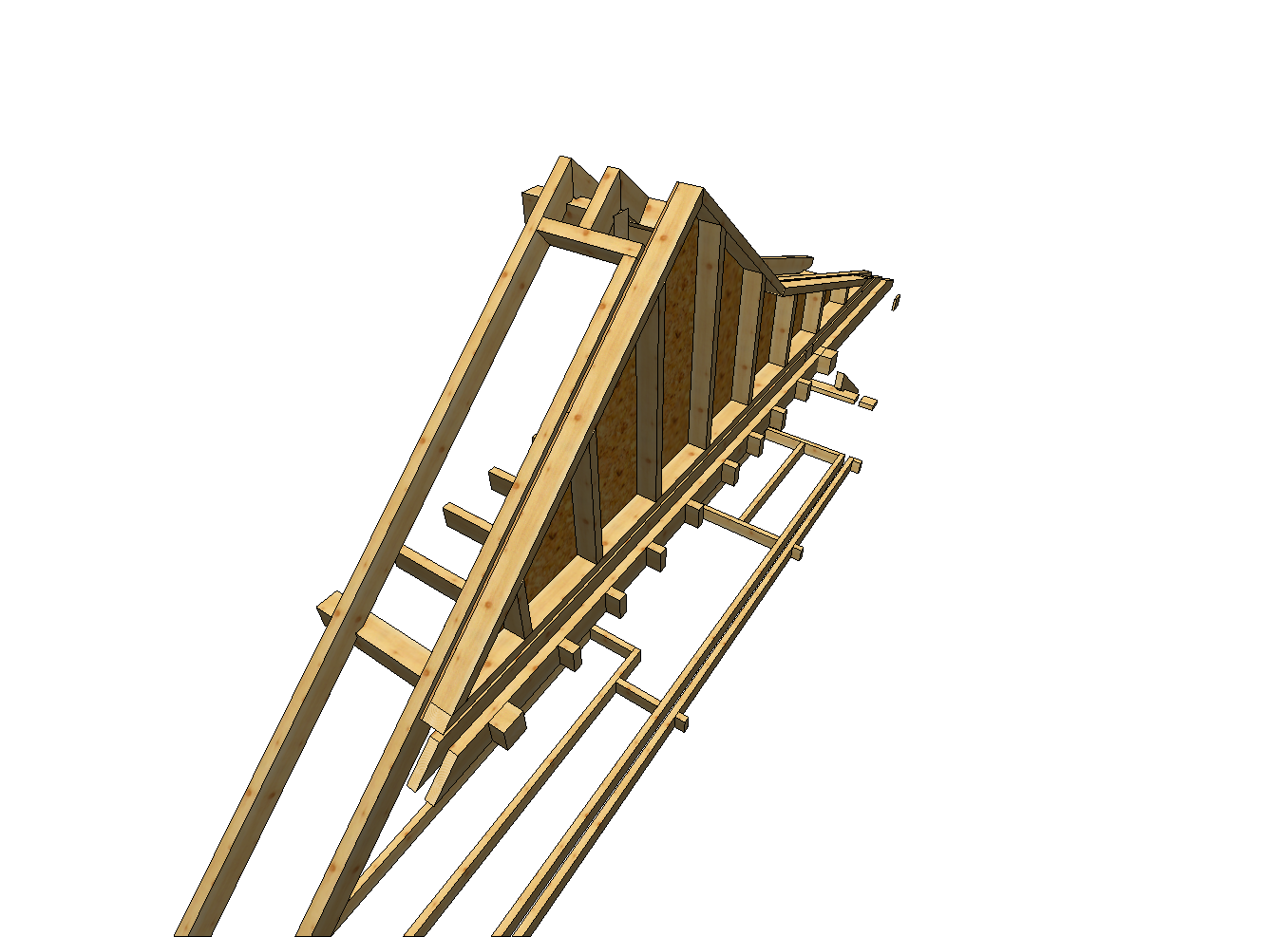 Ustawianie widoku w modułach konstrukcji ścian i stropu.