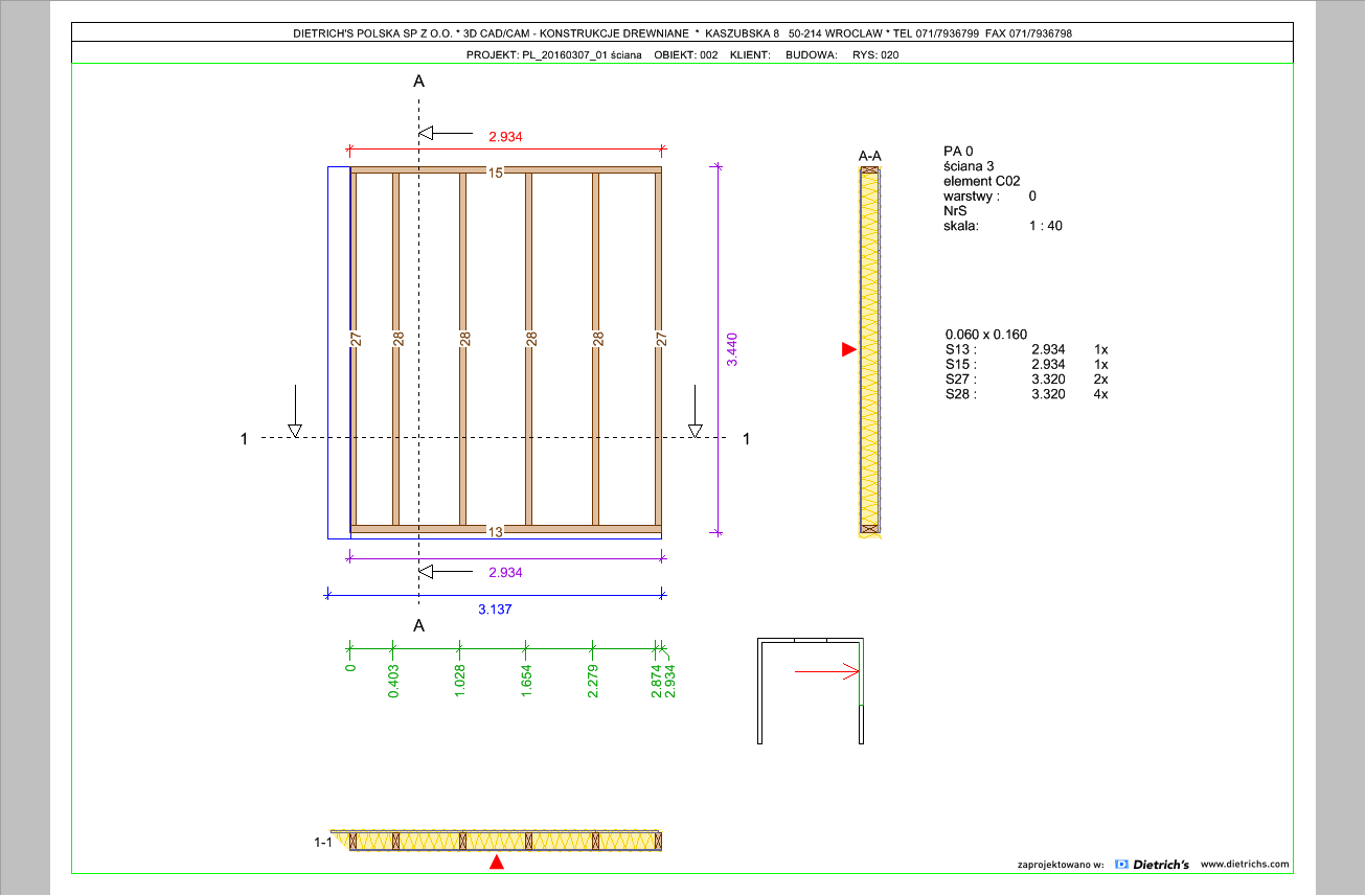 Prefabrykacja płytowa ścian – dokumentacja paneli